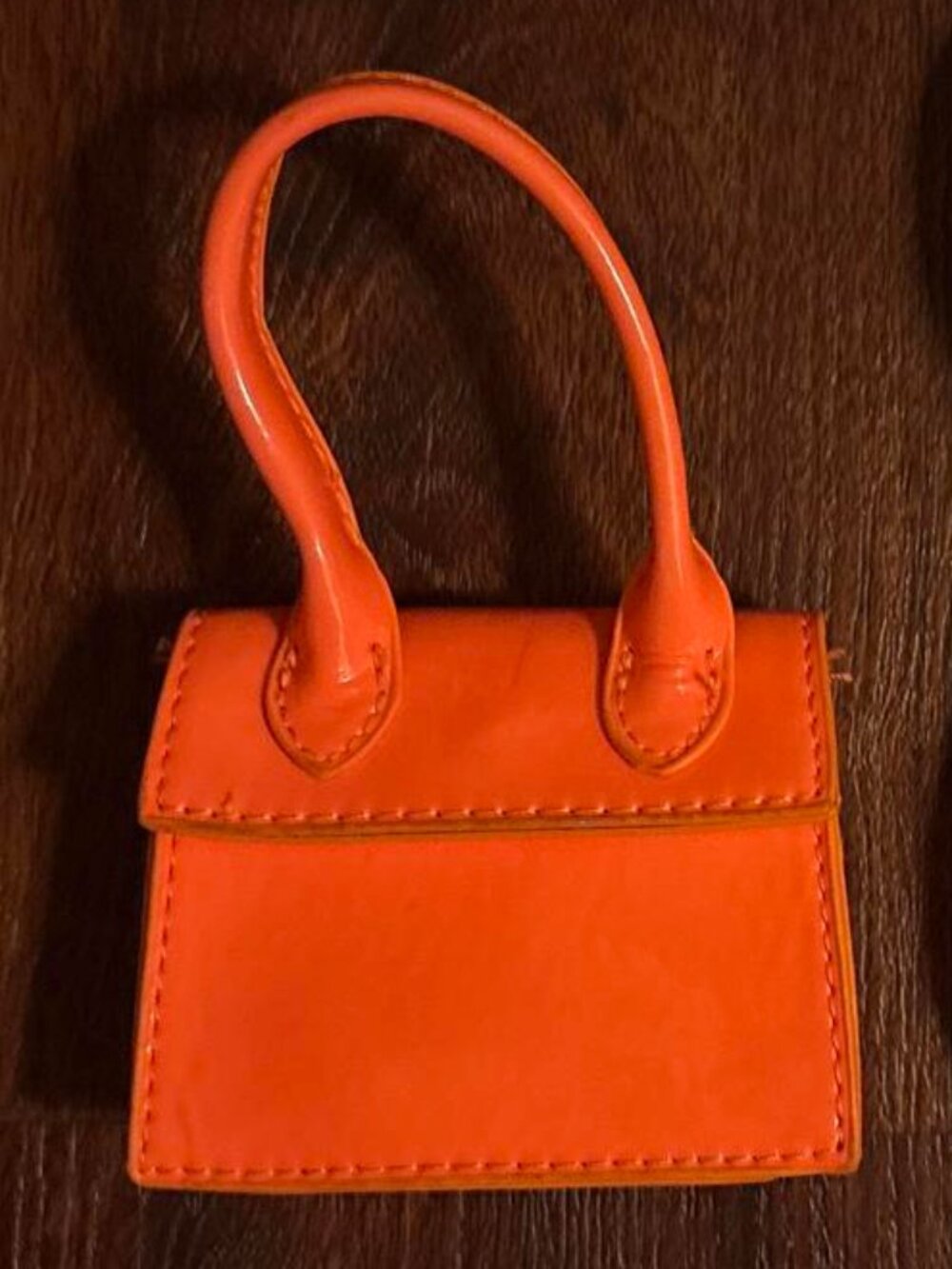 Orange mini handbag